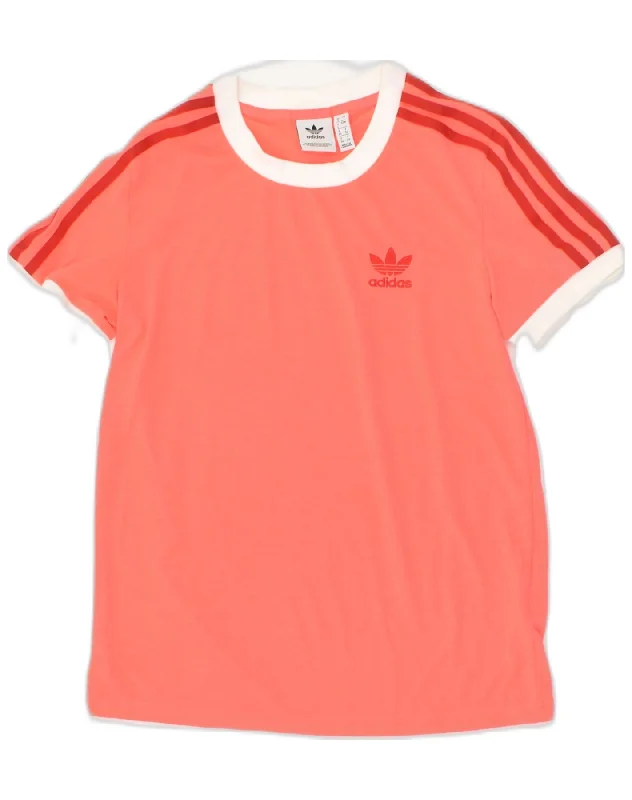 ADIDAS Womens T-Shirt Top UK 8 Small  Pink Polyester