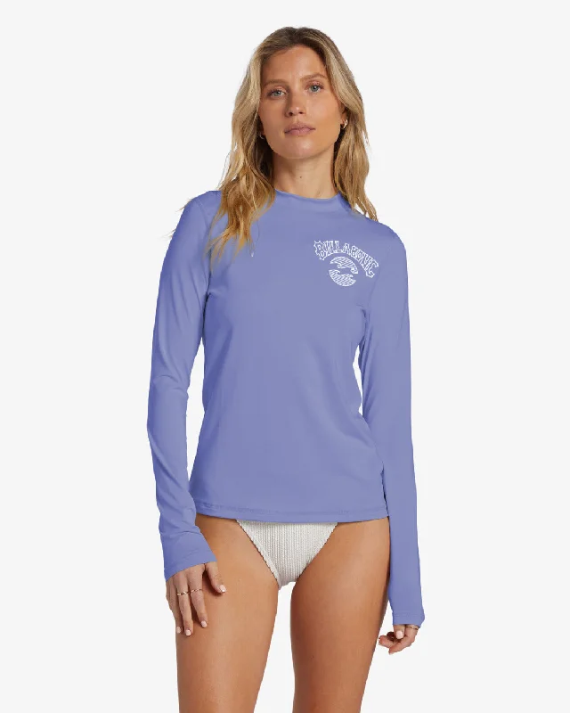 Core Loose Fit Long Sleeve Surf Tee - Cosmic Blue