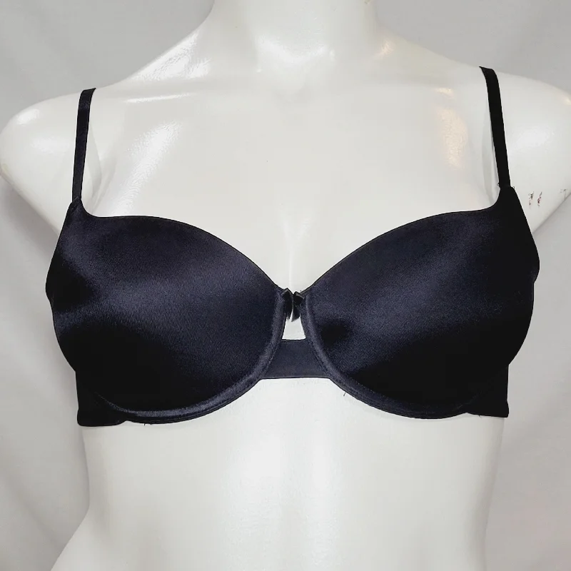 Curvy Studio Perfect Smooth T-Shirt Convertible Underwire Bra 36D Black NWT