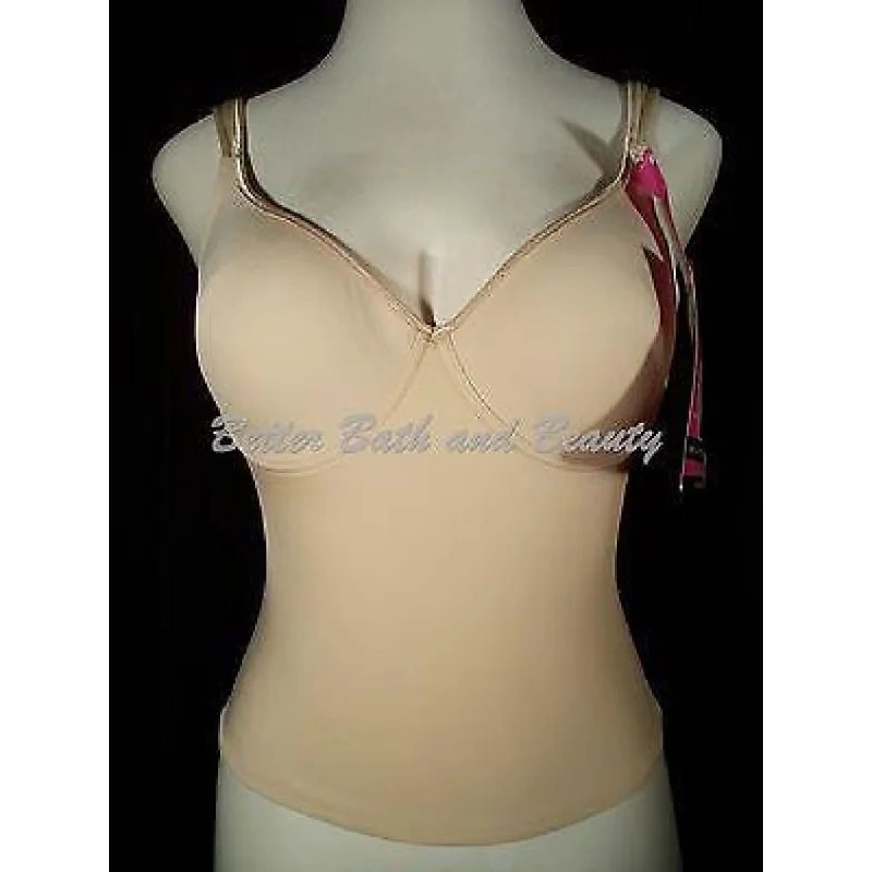 Dr. Rey's Shapewear Longline T-Shirt Underwire Bra 34B Nude NWT