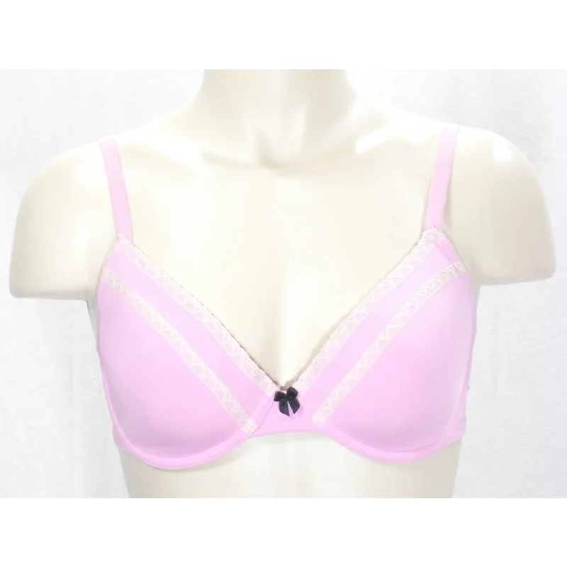 Gap Body Favorite T-Shirt Lace Trim Underwire Bra 32D Pink