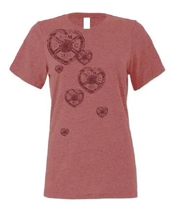 Ladies Elli Relaxed Fit T-Shirt (Heather Mauve)