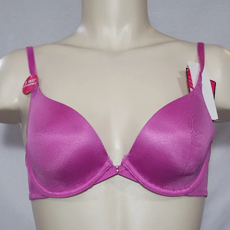 Lily Of France 2177100 Your Perfect T-Shirt UW Bra 34B Wild Orchid Pink NWT