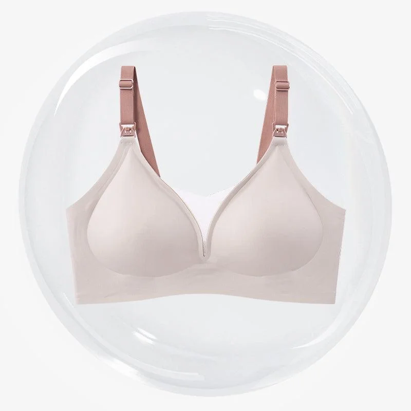 Little K Mesh T-Shirt Nursing Bra - Coffee Pink