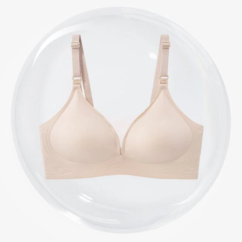 Little K Mesh T-Shirt Nursing Bra - Nude