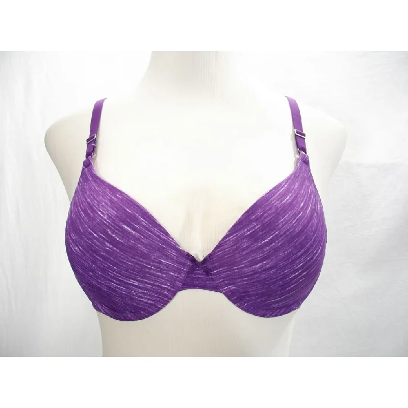 Maidenform 05701 5701 Self Expressions T-Shirt Underwire Bra 34D Purple NWOT