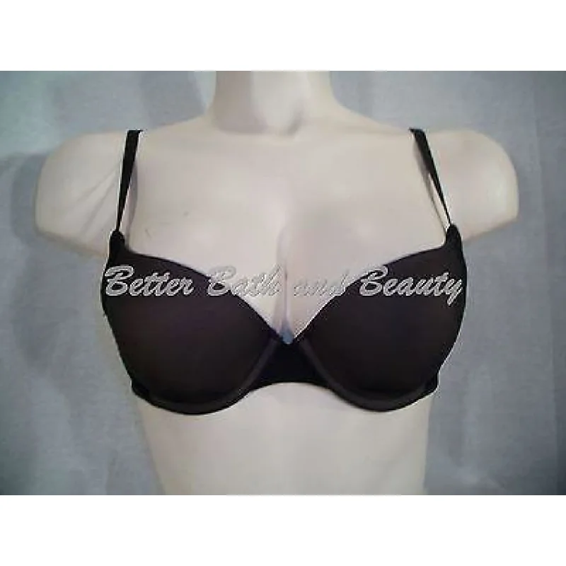 DISCONTINUED Maidenform 7127 Au Naturel Demi T-Shirt Underwire Bra 34A Black