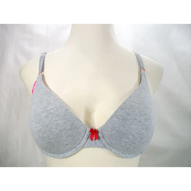 Maidenform 9259 Cotton Signature T-Shirt Demi Underwire Bra 34C Gray NWT DISCONTINUED