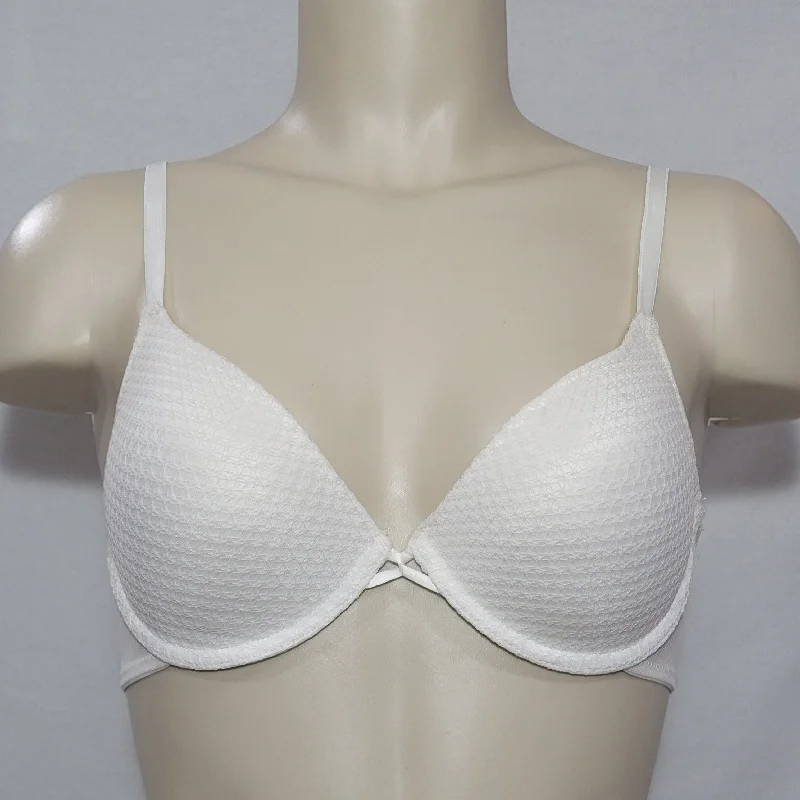 Xhilaration Perfect T-Shirt Strappy Back Underwire Bra 32AA White NWT