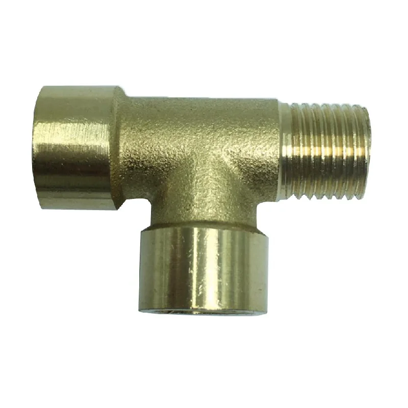 Max 1/4'' 3-Way Tee Brass Thread Water Pipe Connector Adapter Fittings Parts C