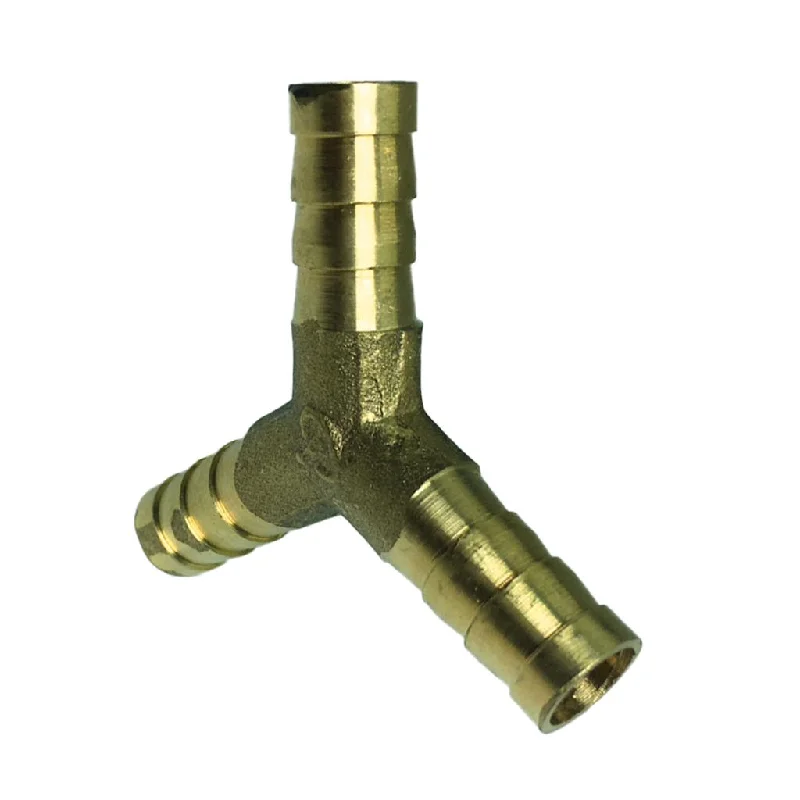 Max Brass Male Thread Y Shaped Equal Tee Connectors Adapters  10mm