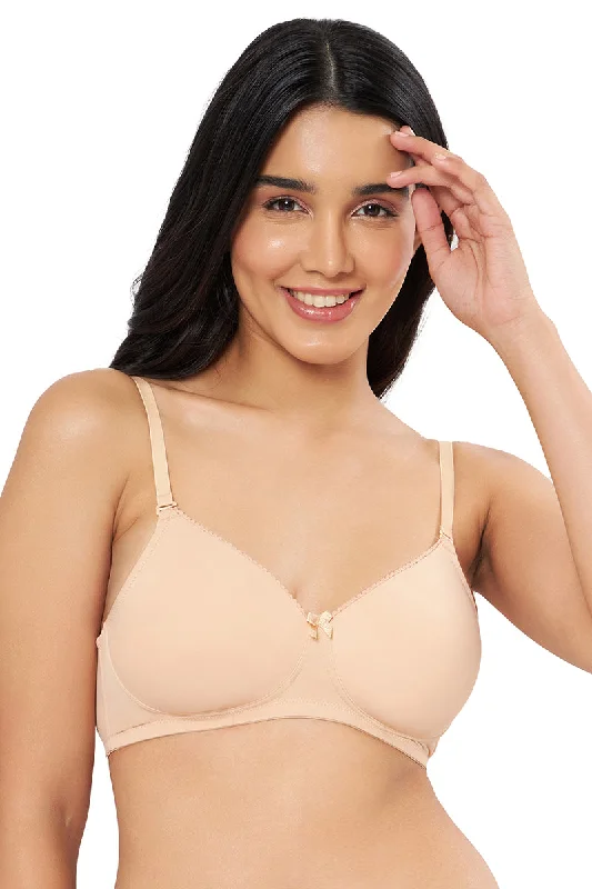 Smooth Elegance Padded Non-wired T-shirt Bra - Hazelnut