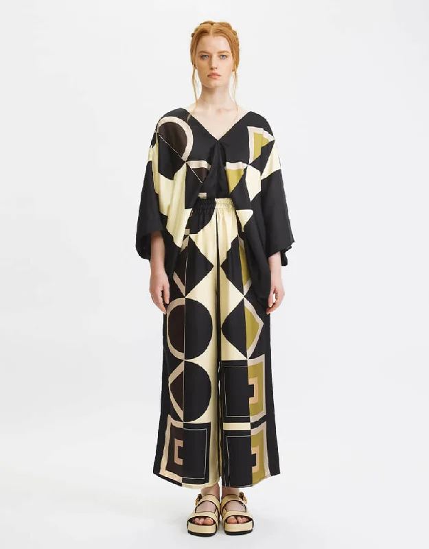 Black Latest Printed Maxi Dress