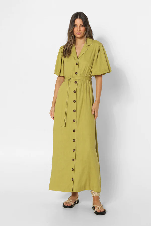 ELIA MAXI DRESS - Kiwi