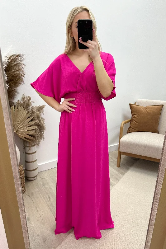 "Forever With You" Maxi Dress (Hot Pink)