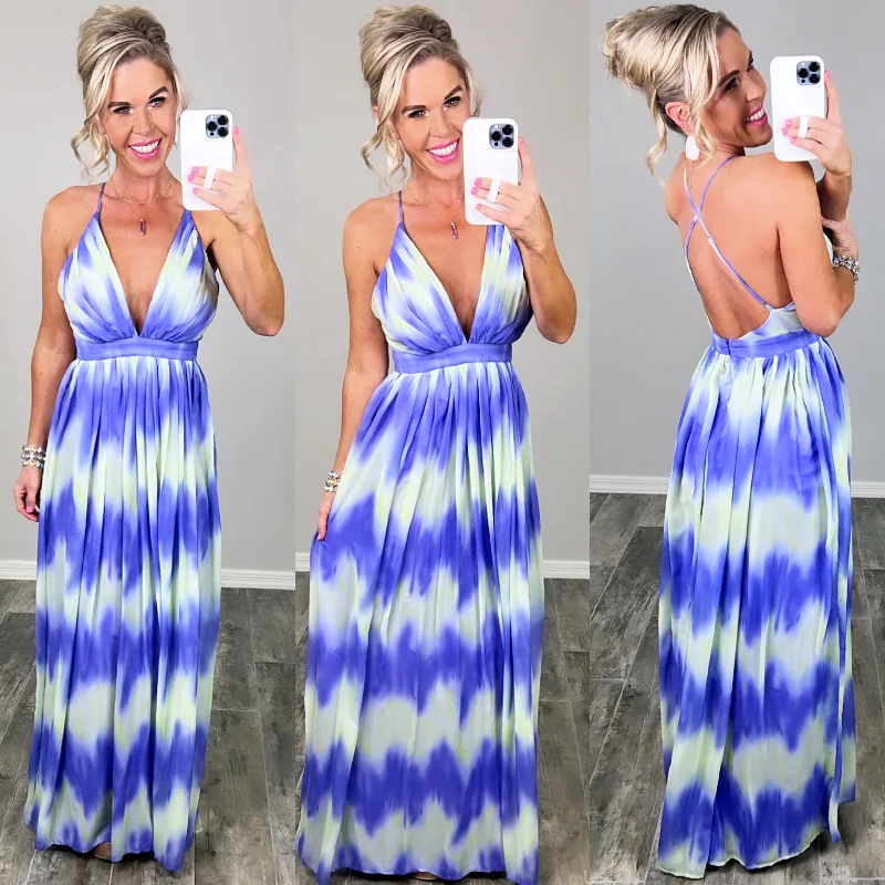 Oceans Of Love Ombre Maxi Dress - Purple