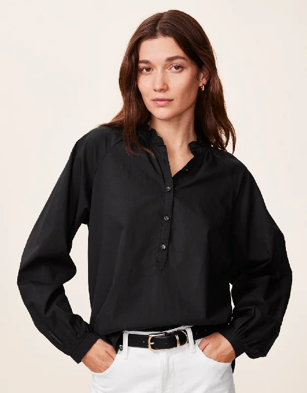 unsubscribed cotton ruffle blouse