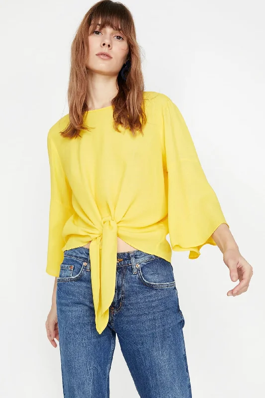 Women Yellow Blouse