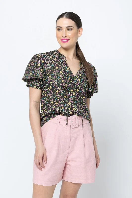 Leila + Luca Honey Blouse - Garden Pop