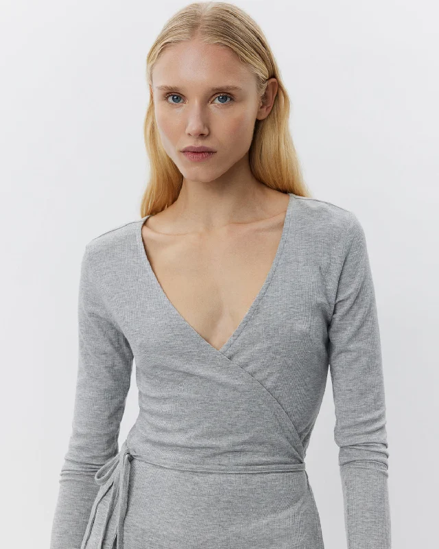 JOODYSW BLOUSE - Grey mel