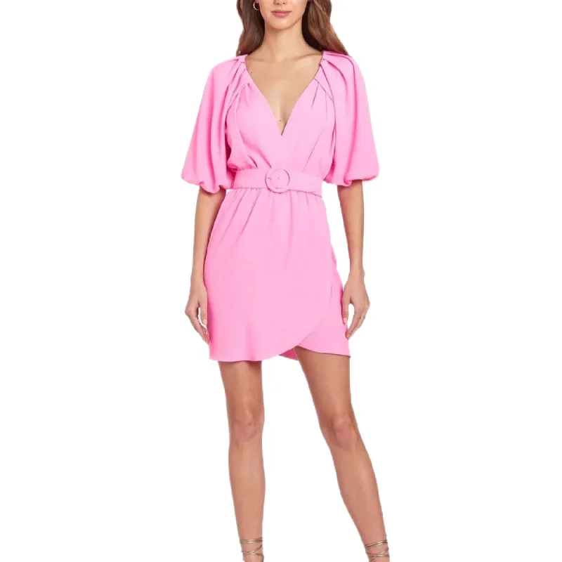 Durand Mini Dress - Shocking Pink.