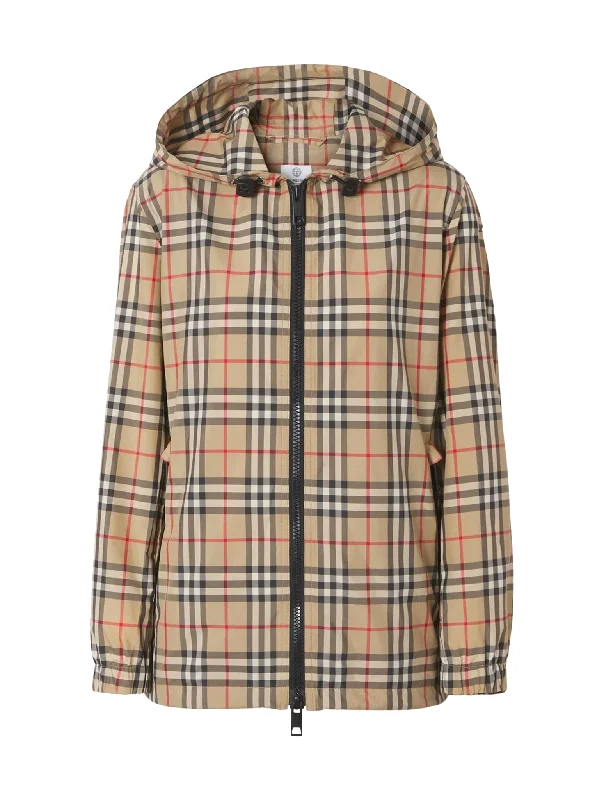 Vintage Check hooded jacket