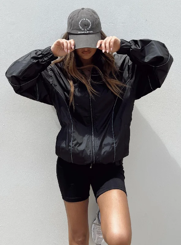 Haruko Windbreaker Jacket Black