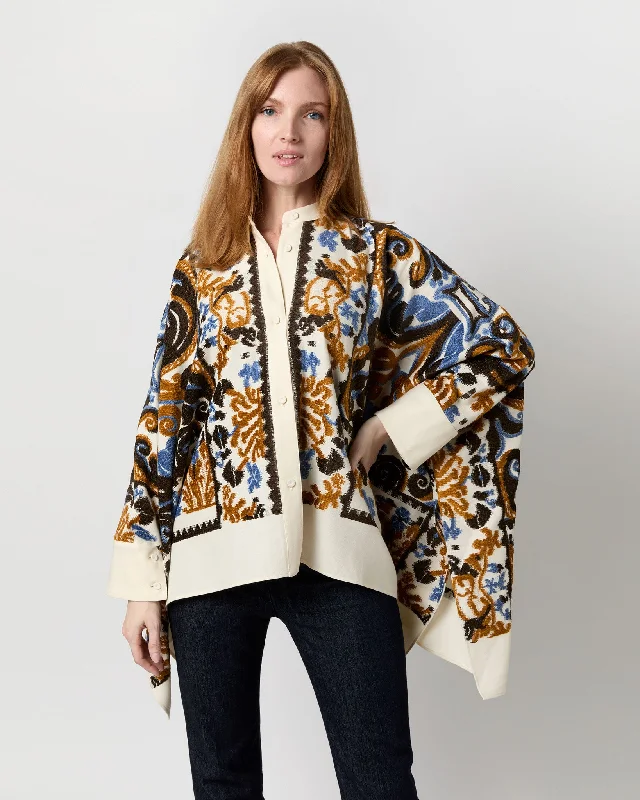 Foulard Jacket in Corsini Cream Jacquard