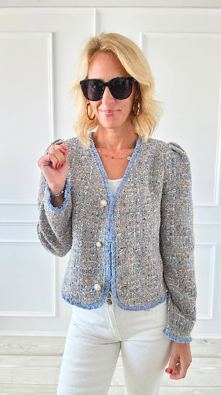 Parisian Elegance Buttoned Jacket