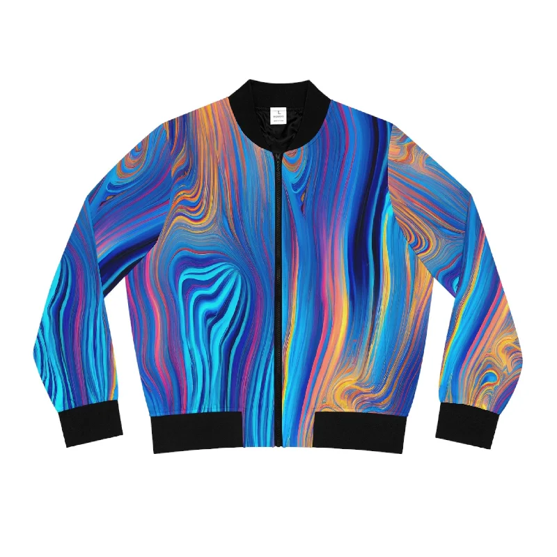 Women's Wavy Bomber Jacket