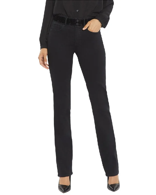 Nydj Marilyn Flocked Double Button Jean