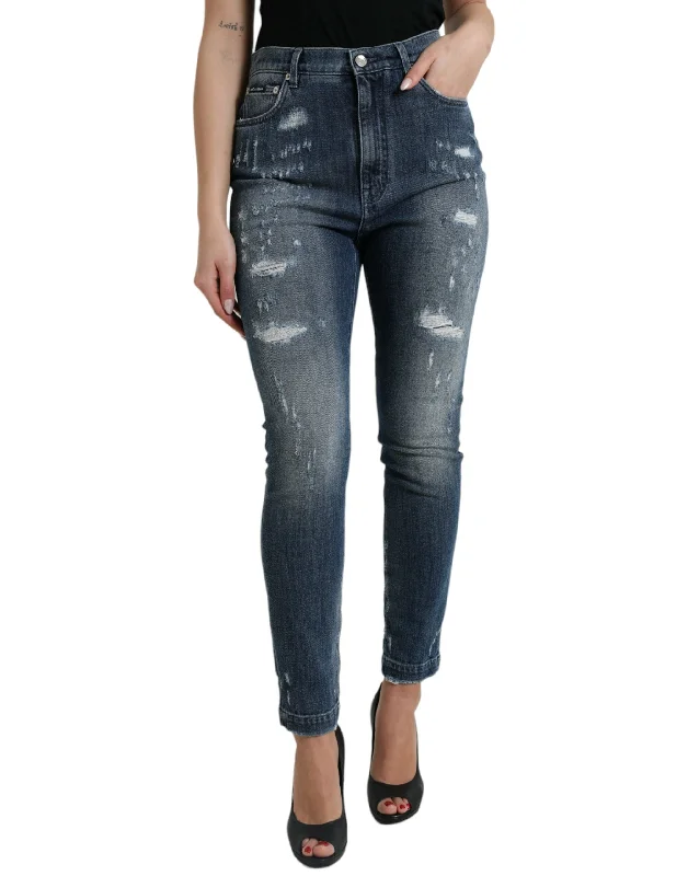 Dolce & Gabbana Elegant High Waist Stretch  Women's Jeans