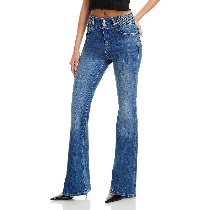 FRAME Womens Flare High Waisted Flared Jeans