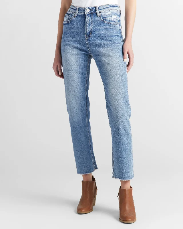 Super High Rise Straight Leg Jeans