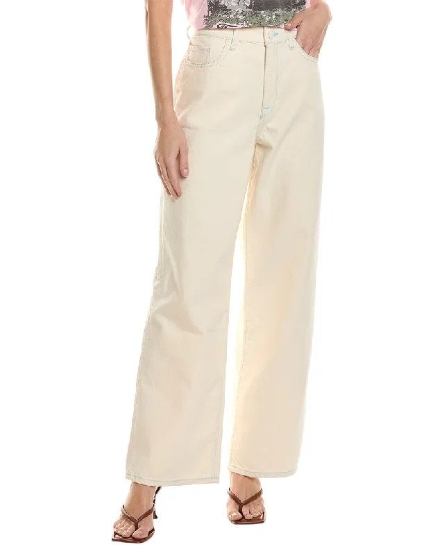 Triarchy Ms. Sparrow White Mid-Rise Baggy Jean