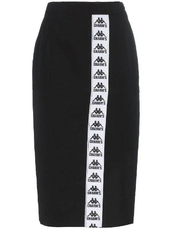 x kappa logo side split skirt