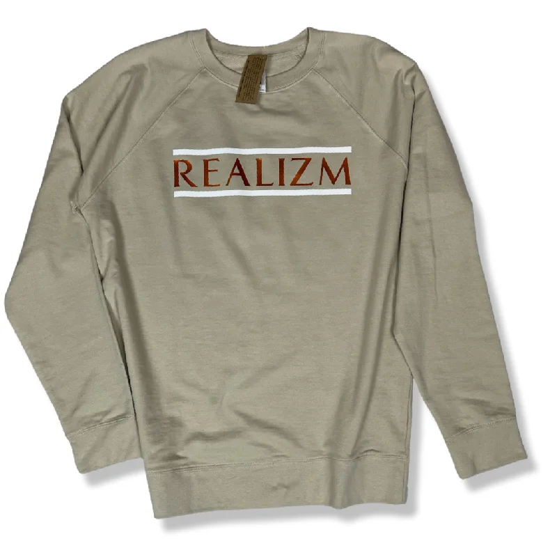 Beige OG REALIZM Crew Sweatshirt