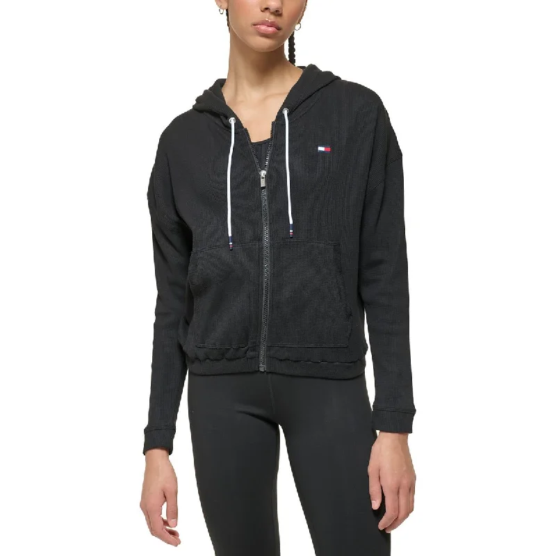 Womens Zipper Knit Zip Hoodie