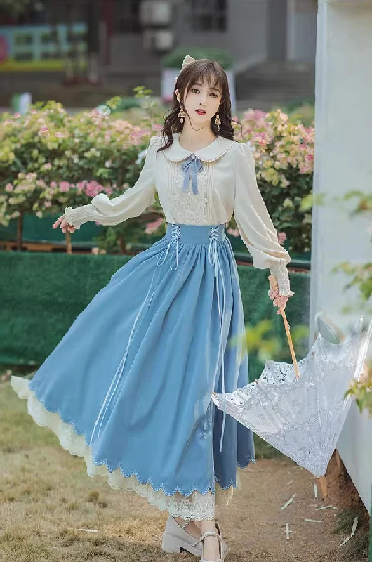 Evergarden Blouse & Skirt Set (5 Colors)