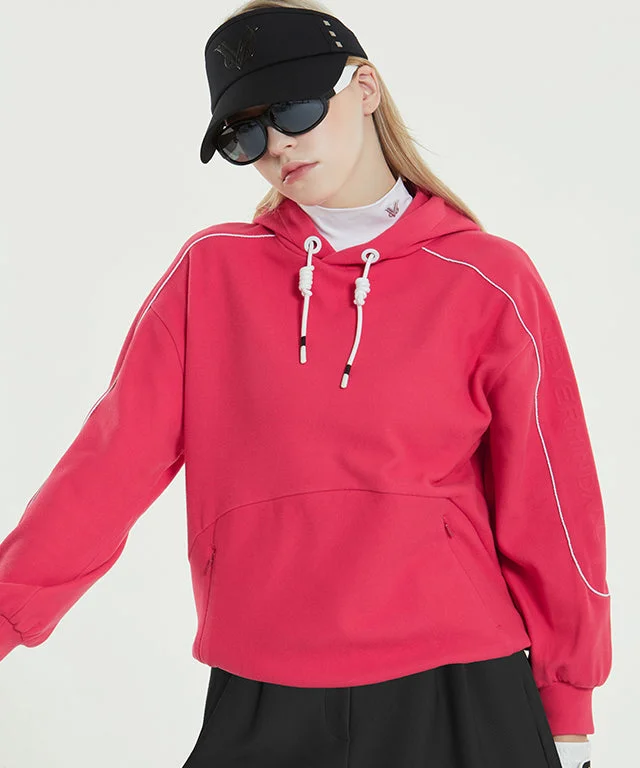 Felici Raised Hoodie - Coral