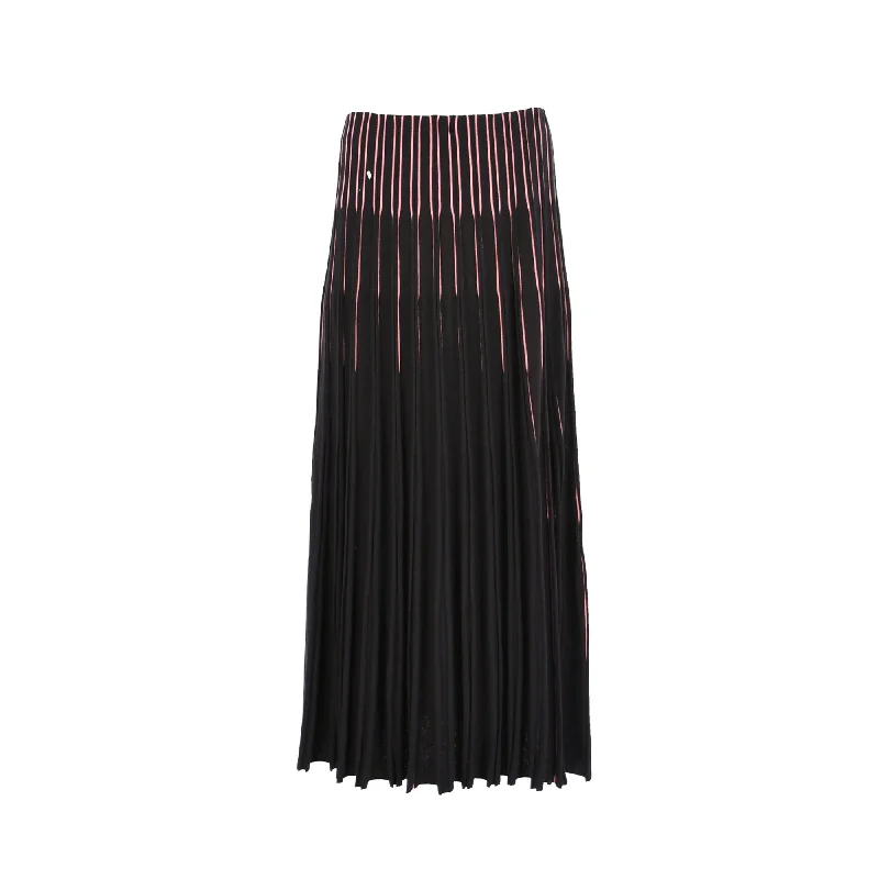 Oblique Women's Black Creations Stripe Skirt