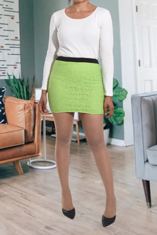 Green Mini Skirt