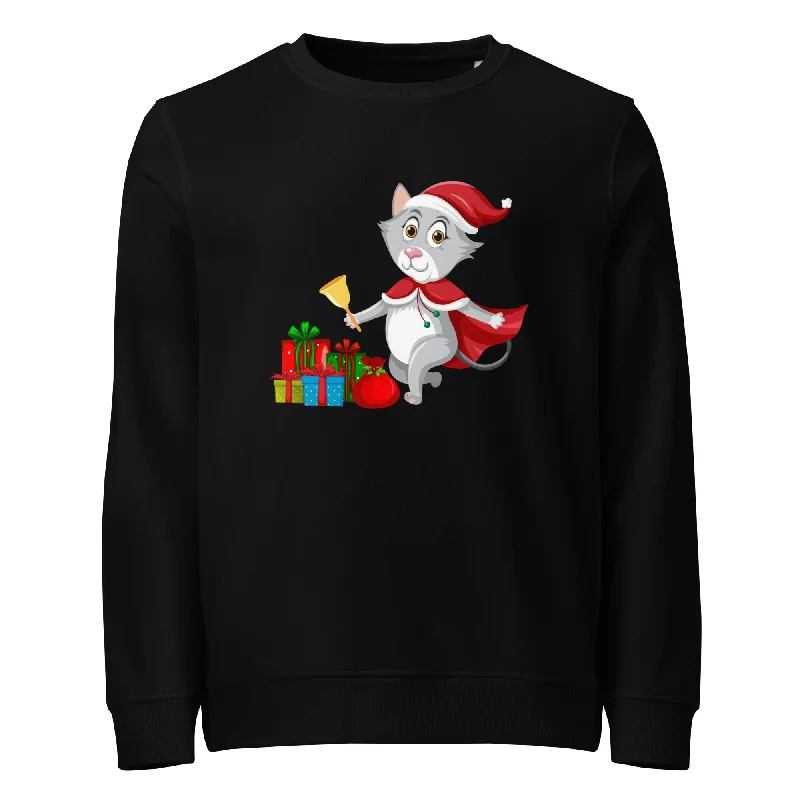 Jingle Kitty Graphics Women Organic Sweatshirt