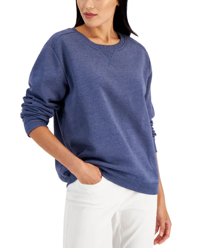 Petite Fleece Crewneck Sweatshirt