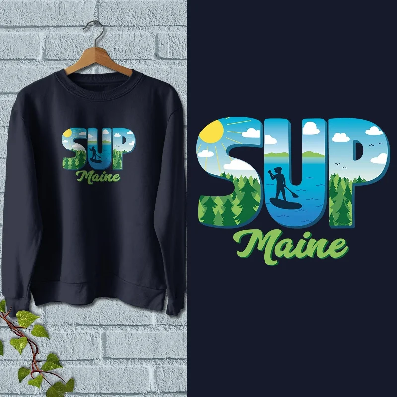 Maine SUP Stand Up Paddleboard Sweatshirt Adult Unisex S-XXL