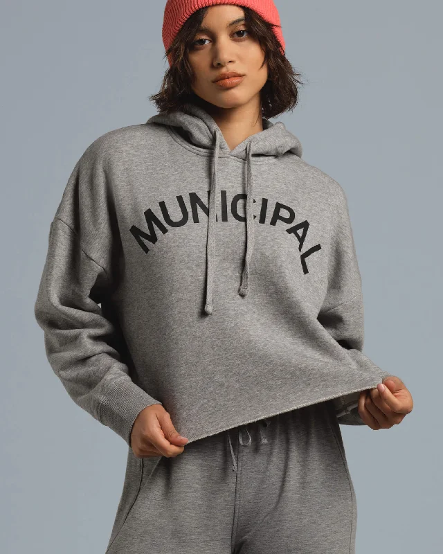 Municipal Women's Origin Hoodie - ATHLETIC GRAY/BLACK