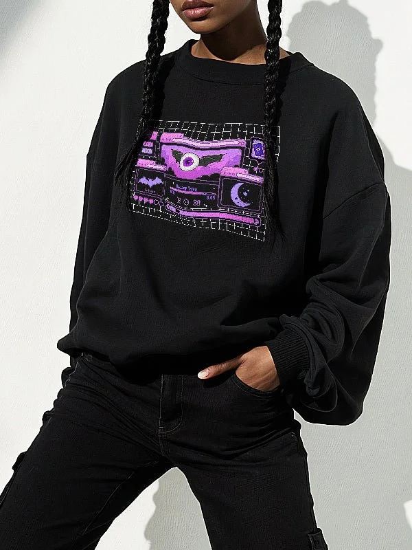 Pastel Goth Menu Screen Graphic Sweatshirt