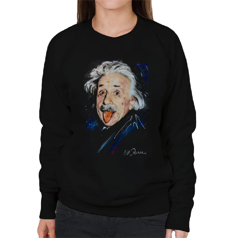 Sidney Maurer Original Portrait Of Albert Einstein Women's Sweatshirt