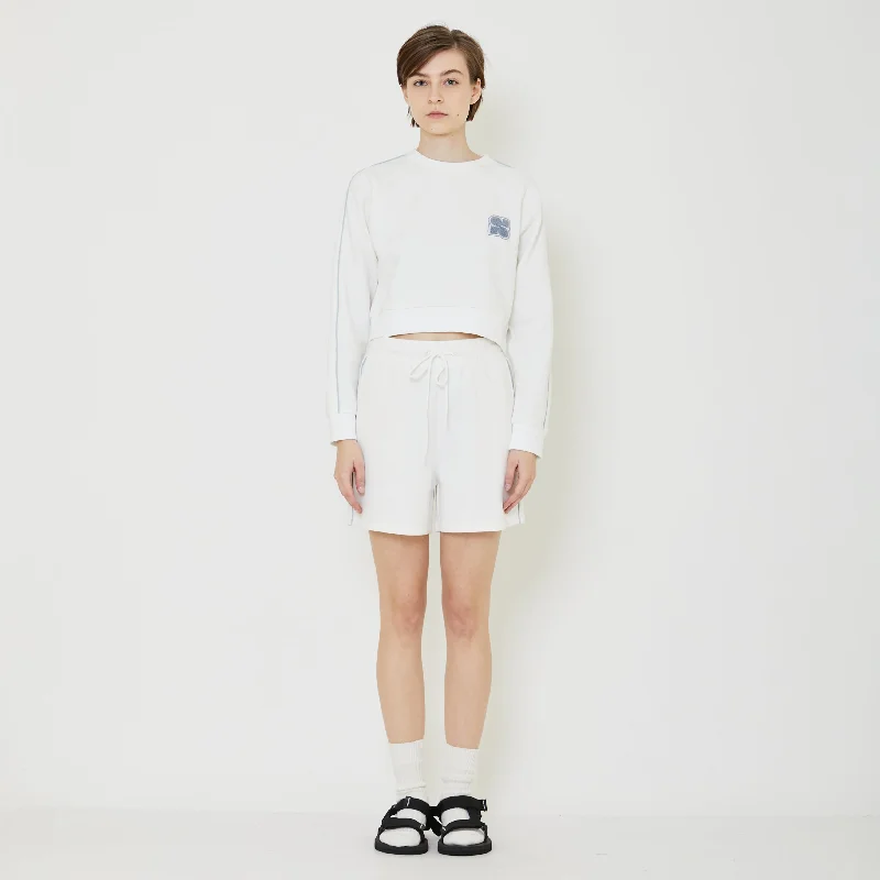 Women Pique Sweatshirt - Off White - SW2401007A