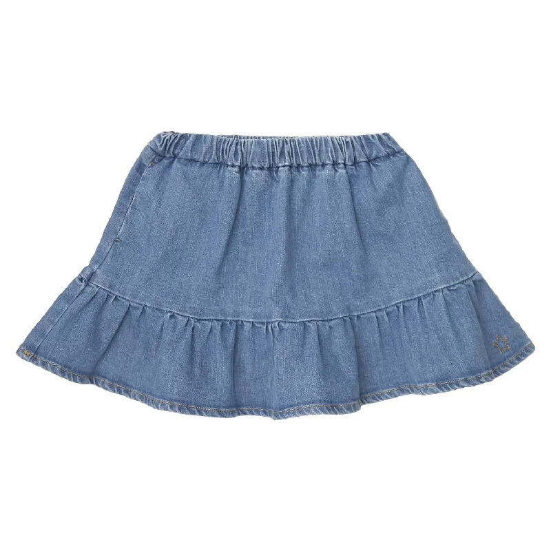 TOCOTO VINTAGE MINI DENIM SKIRT